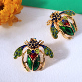 Multi Color Honey Bee Earrings